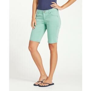 TOMMY BAHAMA WOMENS AFTON CLAM DIGGER CAPRIS JEANS PANTS 8 DUSTY TEAL 15”